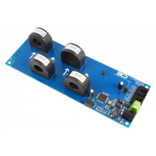 4-Channel On-Board 97% Accuracy 70-Amp AC Current Monitor with I2C Interface